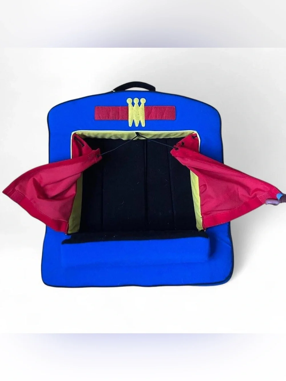 Vintage 2000s Manhattan Toy Puppet Theater Stage Blue Storybook Plush Interative